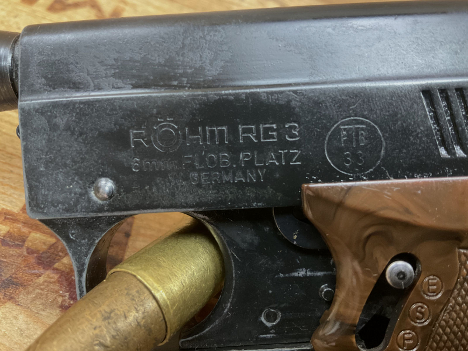 SRS Pistole RÖHM RG3, 6mm Flobert Platz, PTB33