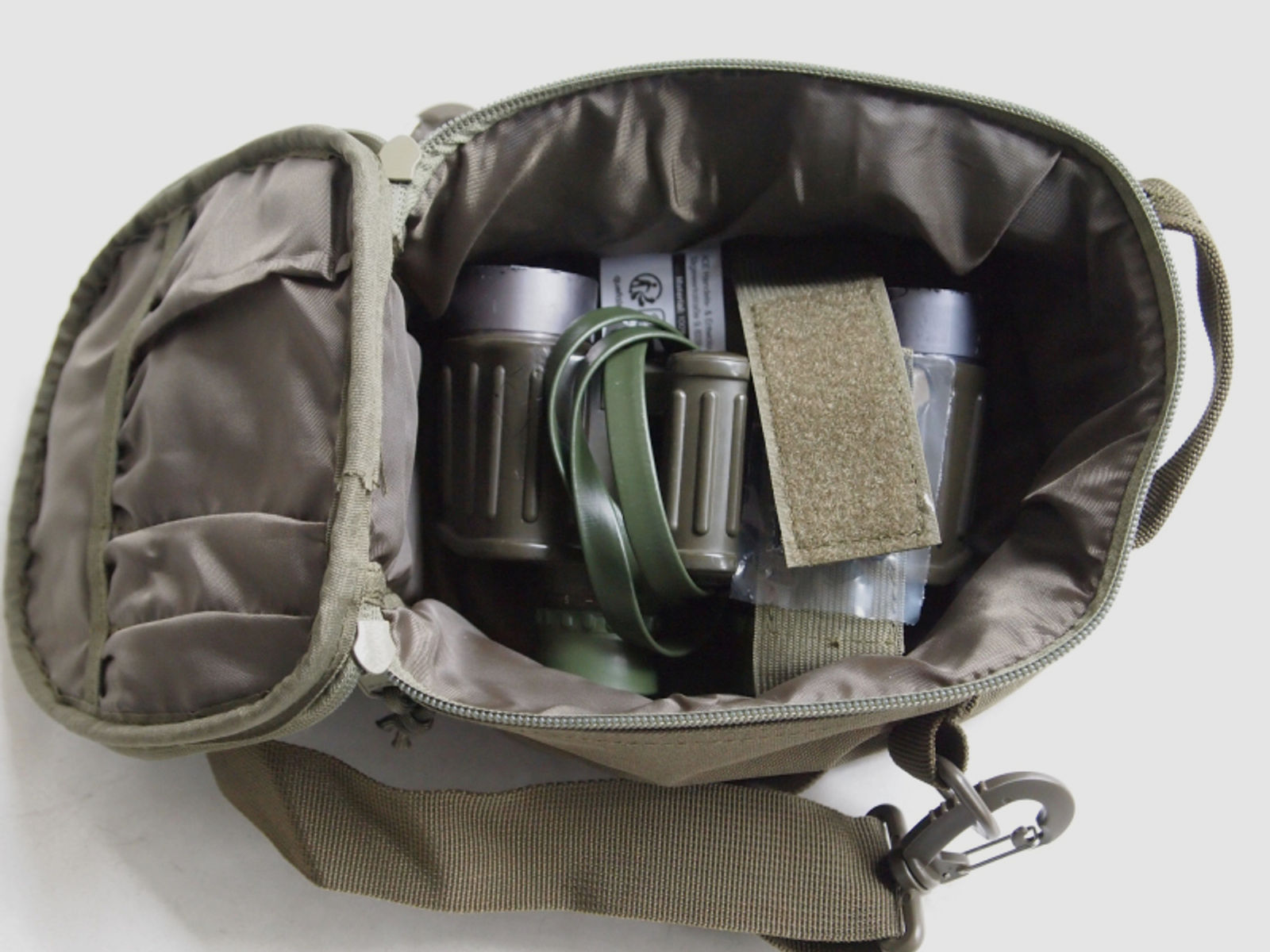 Militär Fernglas Tasche für BW 8x30 Ferngläser, Fernglas oder Gehörschutz, oliv, tactical bag