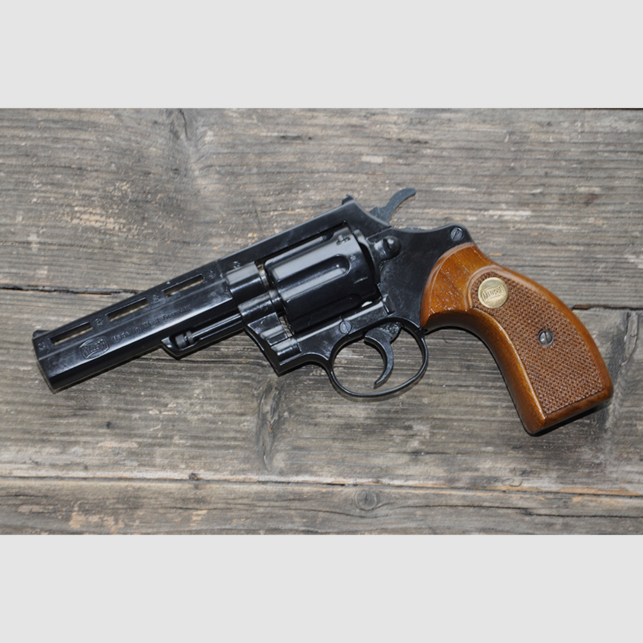 UMAREX Schreckschuß-Revolver MAUSER L 100 / Double Action / Kaliber 380/9mm Knall