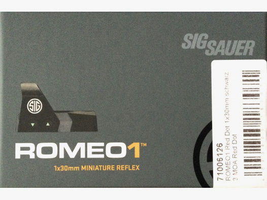 SIG Sauer Romeo1 RV, Reflexvisier, 3MOA, sofort lieferbar