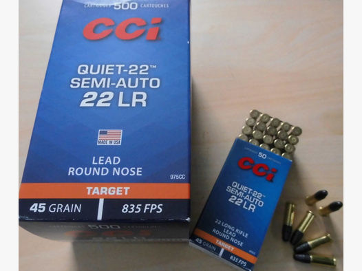 Munition CCI 22lr Quiet Subsonic