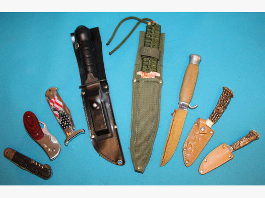 8 Messer Jagd Outdoor Jagdmesser Outdoormesser Taschenmesser Fahrtenmessser