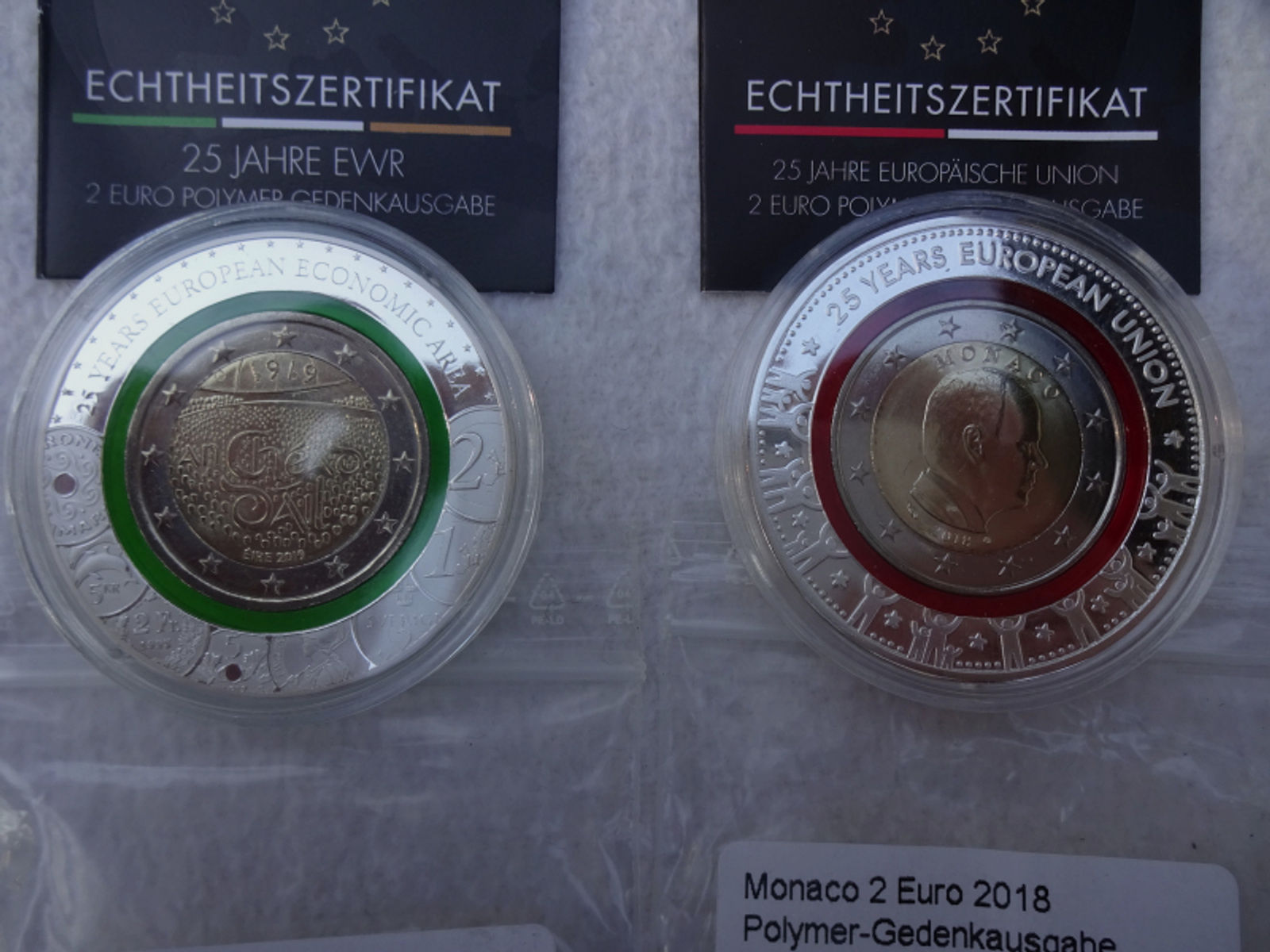 2x 2 EURO Münze 2018 und 2019 Gedenkausgabe