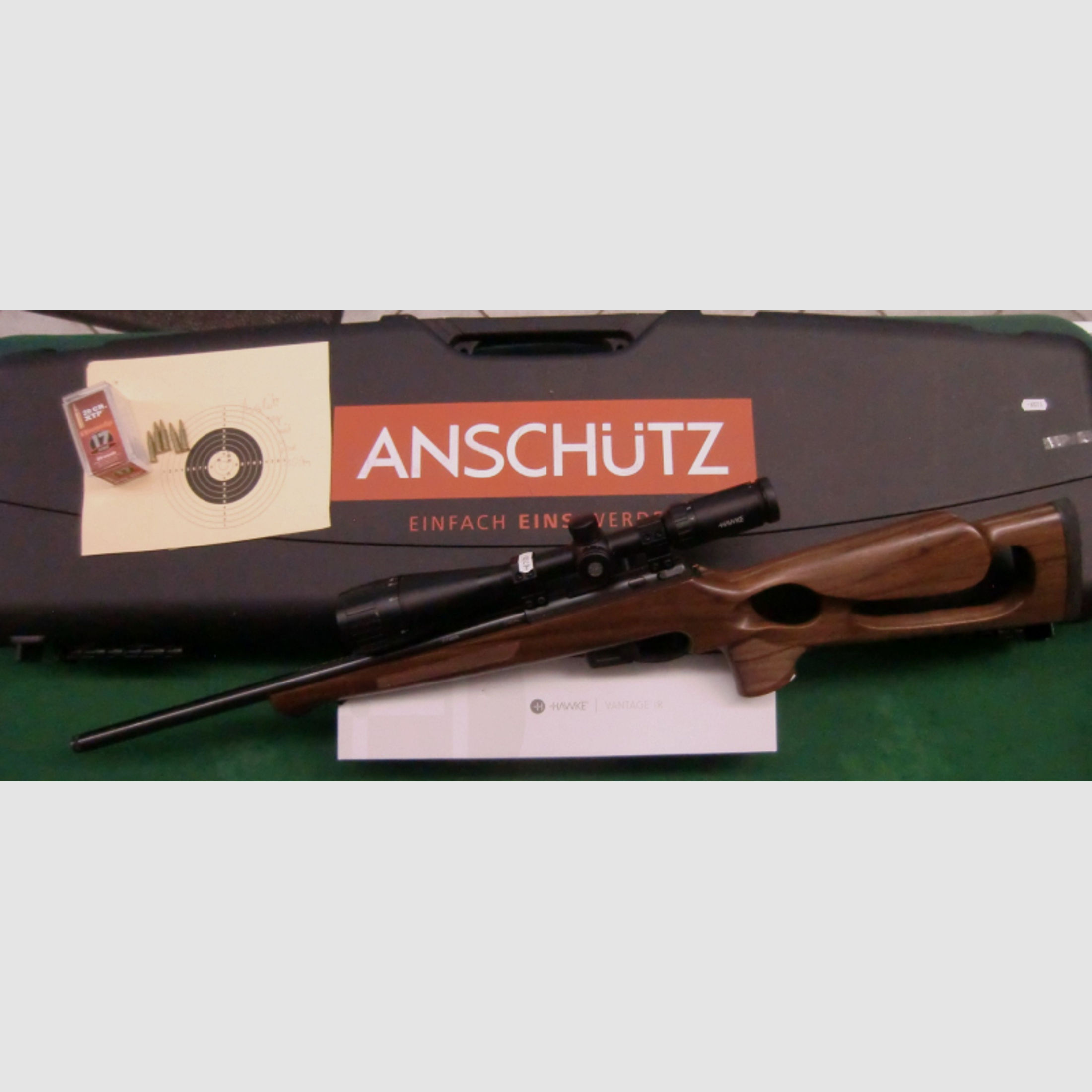 .17HMR Anschütz 1761 Lochschaft 19mm Matchlauf Edelfinish **NEU** inkl. ZF