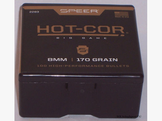 100St. SPEER 8mm(.323Dia.) - 170 - Hot Core-SP -#2283 - Versand ab 6,00