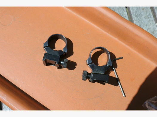 Stahlmontage zöllige Ringe und Basen für 16 mm Schiene