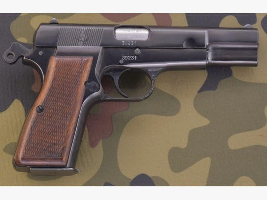 Pistole Armeepistole HP35 Ordonnanzpistole FN HP 35 High Power Kal. 9 mm Luger, 1a-Topzustand!