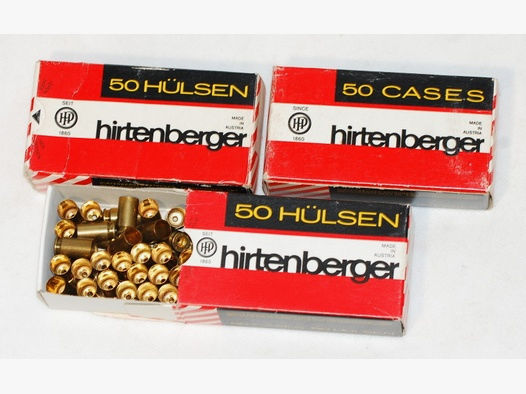 150 neue Hülsen 9mmk von Hirtenberger