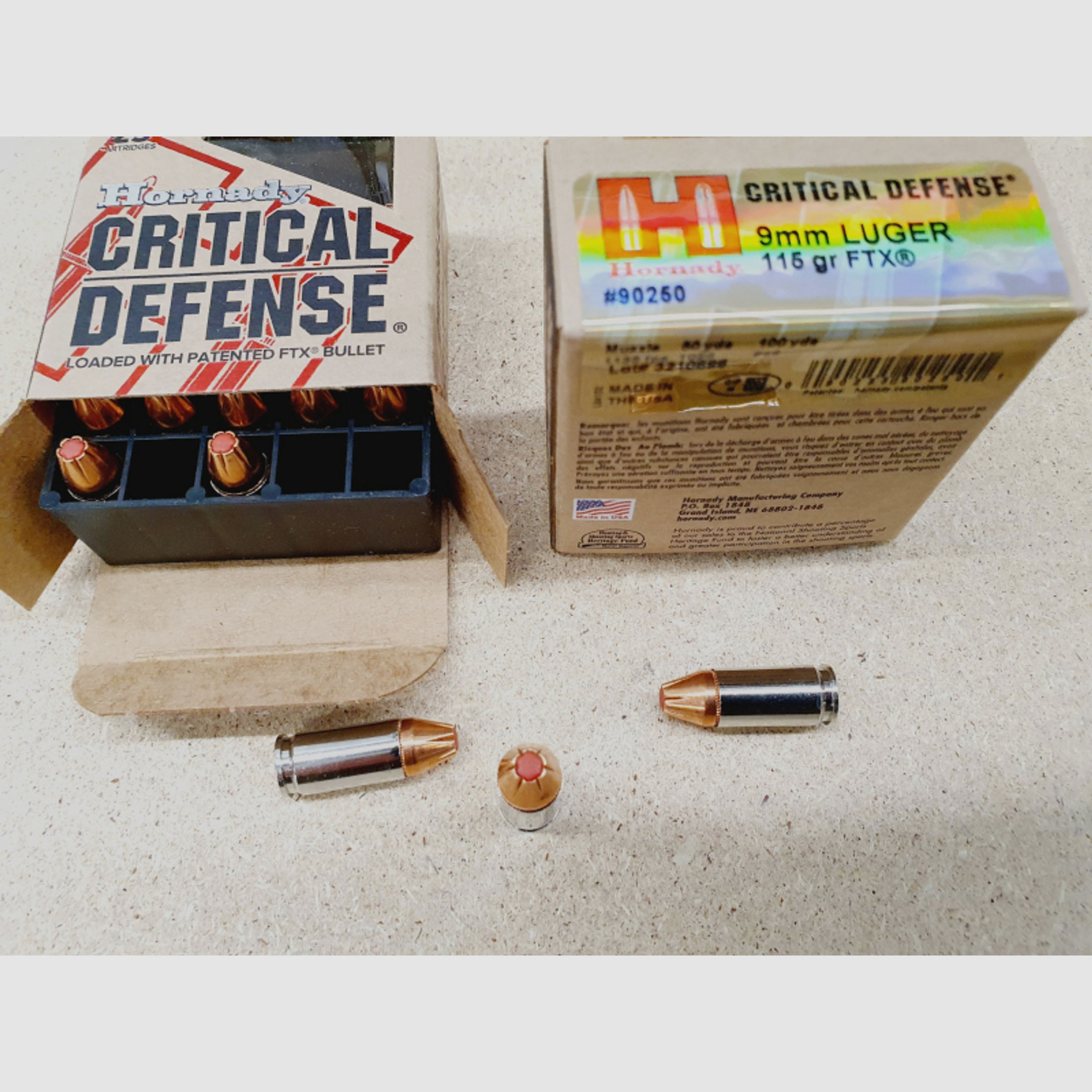 9mm/115grs FTX Hornady Critical Defence 25 Stk. #90250