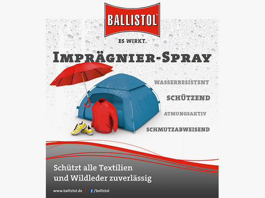 Ballistol Pluvonin Imprägnierspray 500ml Spray #25010 | wasser- und schmutzabweisende, Leder, Naturf