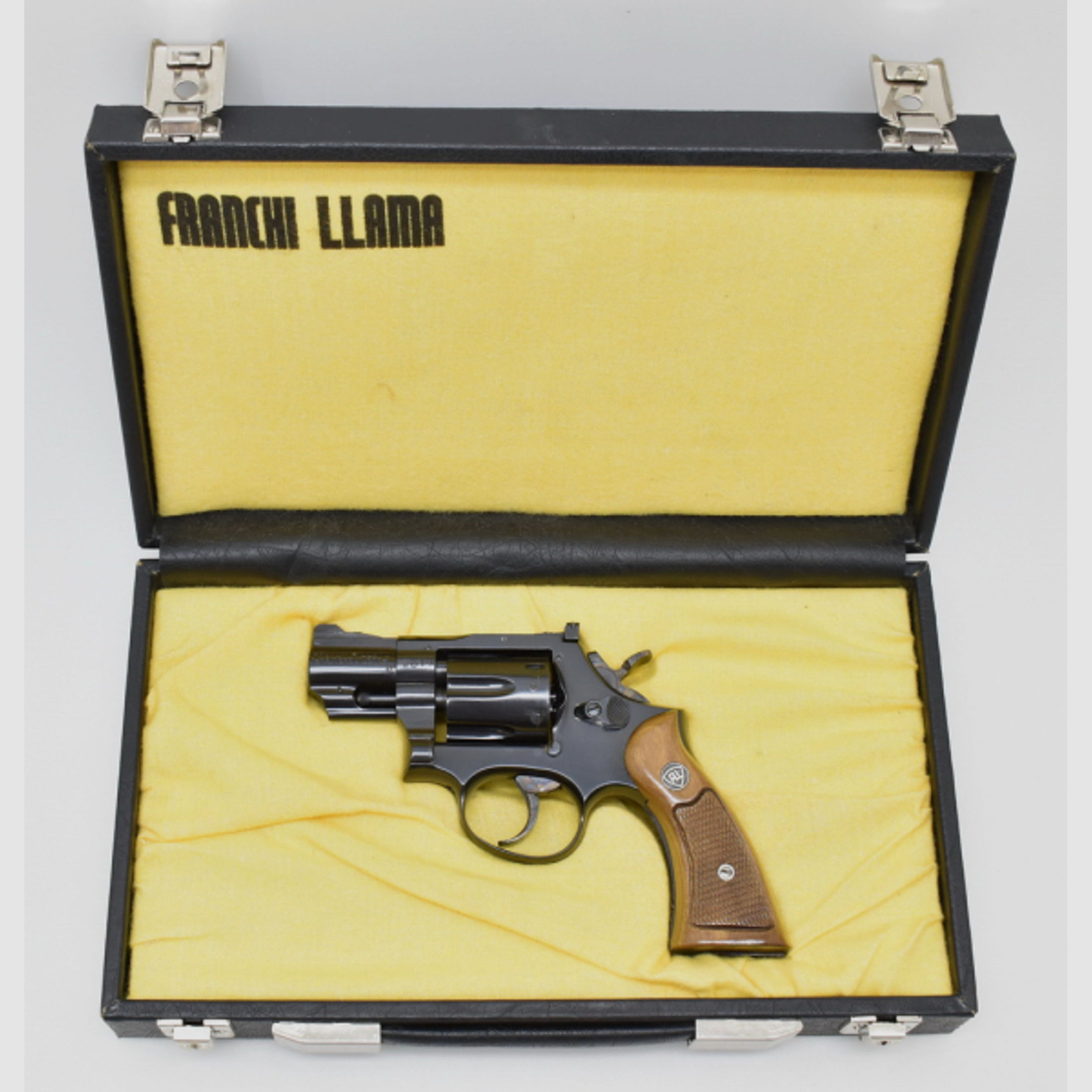 Top ! FLL - FRANCHI LLAMA Revolver Mod. Martial mit 2" Lauf Kal .38 Special im Originalkoffer