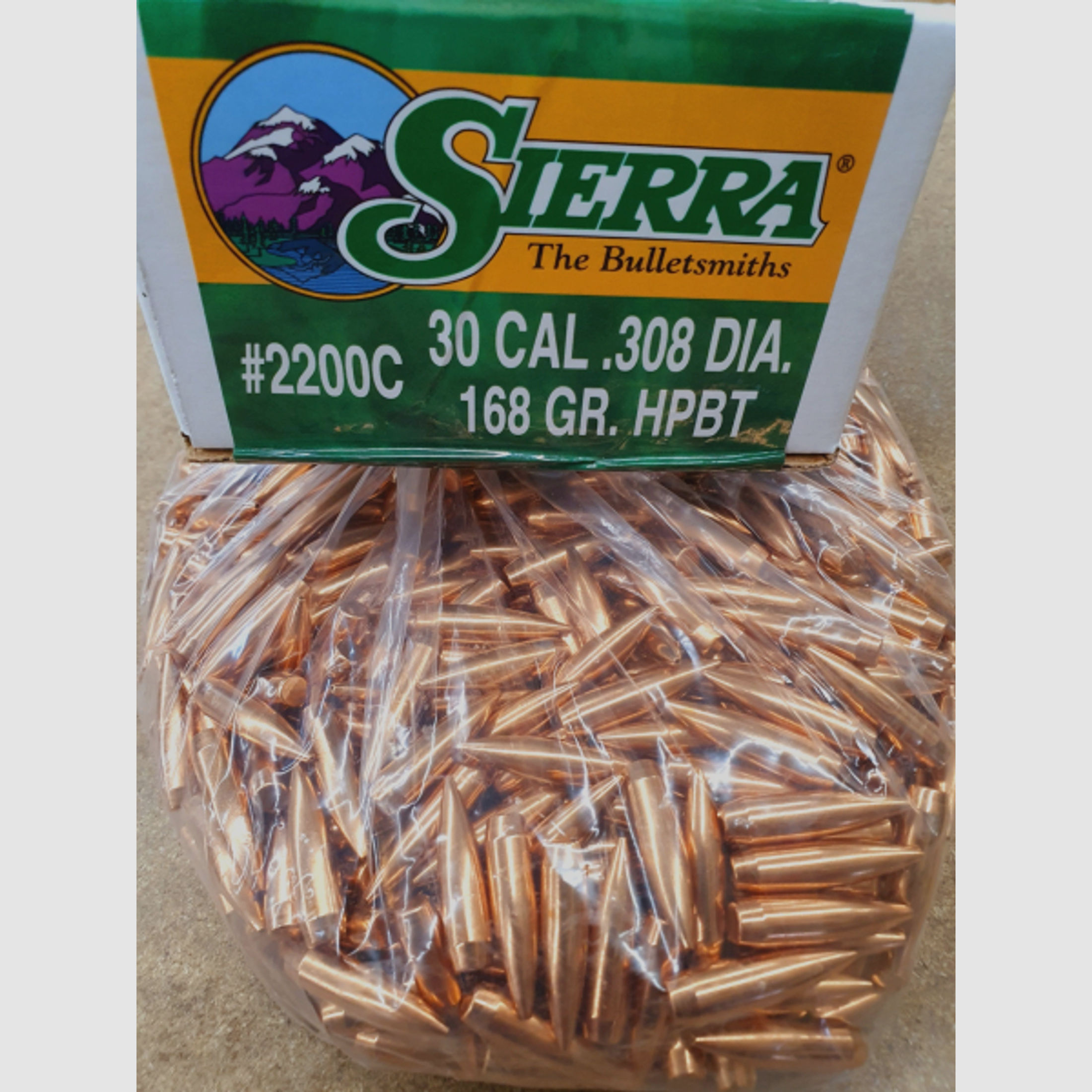.308/168 grs #2200# Sierra HPBT Geschosse 500 stk