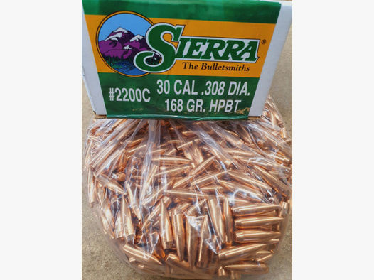 .308/168 grs #2200# Sierra HPBT Geschosse 500 stk