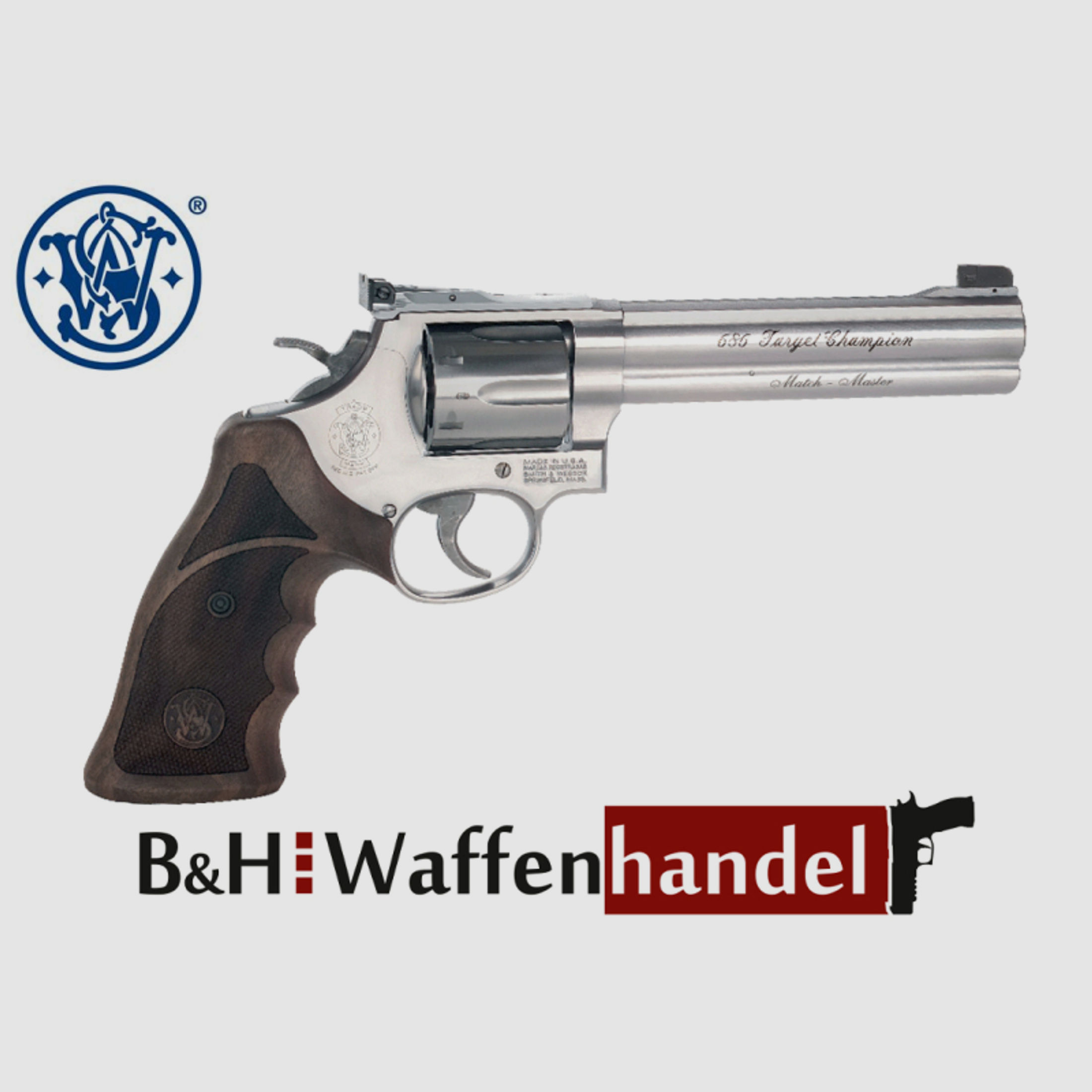 Neuwaffe: S&W 686 Target Champion Deluxe MATCH MASTER Revolver .357 Magnum Stainless Smith & Wesson