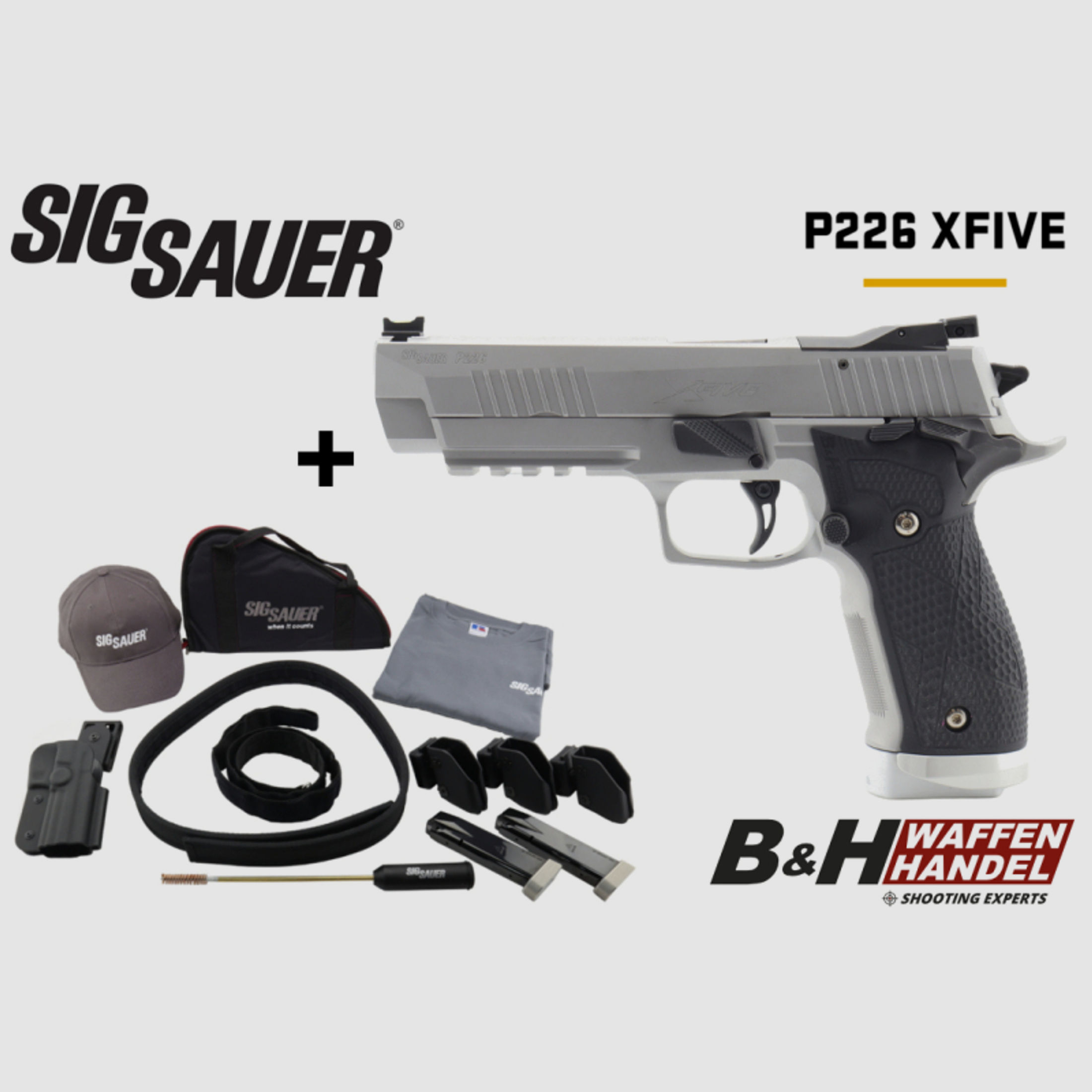 Neu: Sig Sauer P226 X-Five Supermatch 9mm mit IPSC Champions-Package Pistole X5 X-5 Super Match