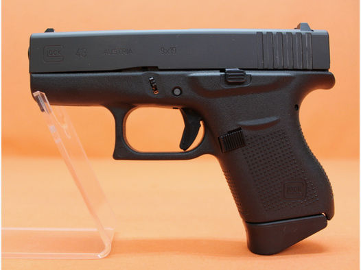 Ha.Pistole 9mmLuger Glock 43 slim 86mm Lauf/ Reservemagazin (9mmPara/ 9x19)