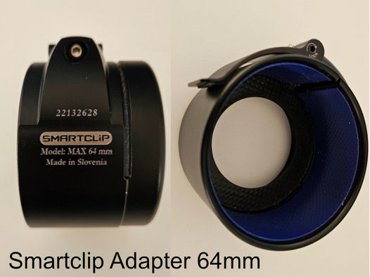 64 mm SMARTCLIP AS Adapter für PULSAR Core, KryptonProton, Guide, Nightlux, Lahoux, Infiray Xeye