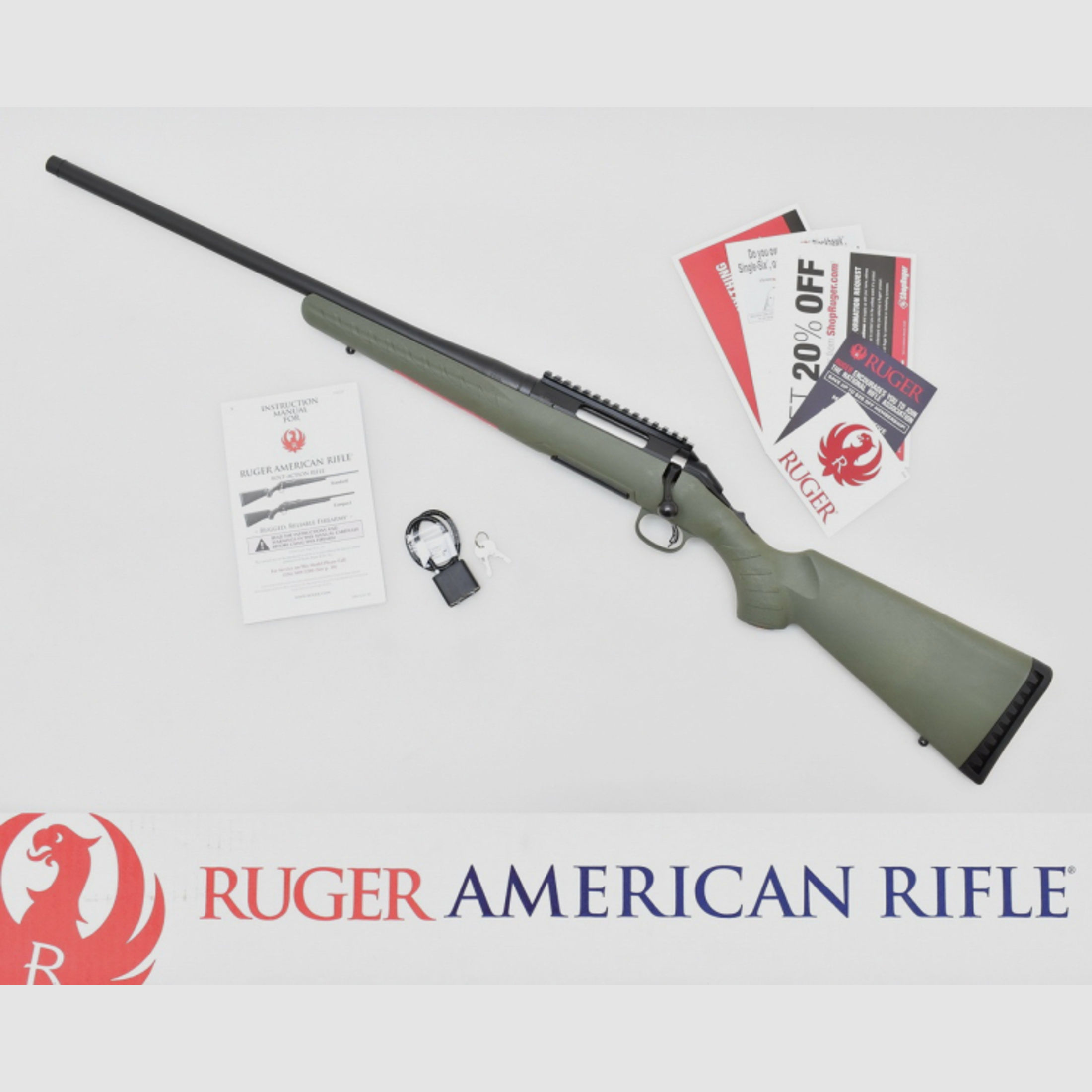 LINKSWAFFE ! RUGER " American Rifle " PREDATOR Kal .308 Win. mit AKAH Zielfernrohr & Gewehrriemen