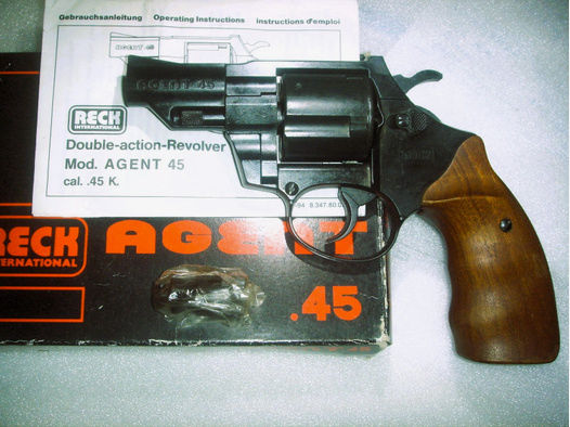 RECK Agent Revolver .45K m. Holzgriffschalen