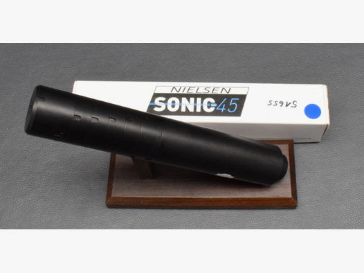 Nielsen Sonic 45 Schalldämpfer, Silencer, Kal. 6mm, Neuware aus Geschäftsauflösung