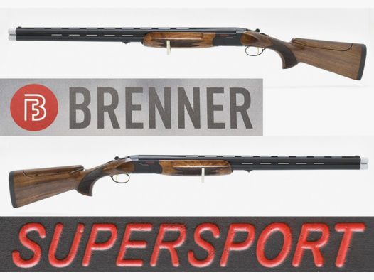 BRENNER BF20 " Supersport " Bockflinte / BDF Kal. 12/76 Mag. mit Wechselchokes, Einabzug & Ejektor