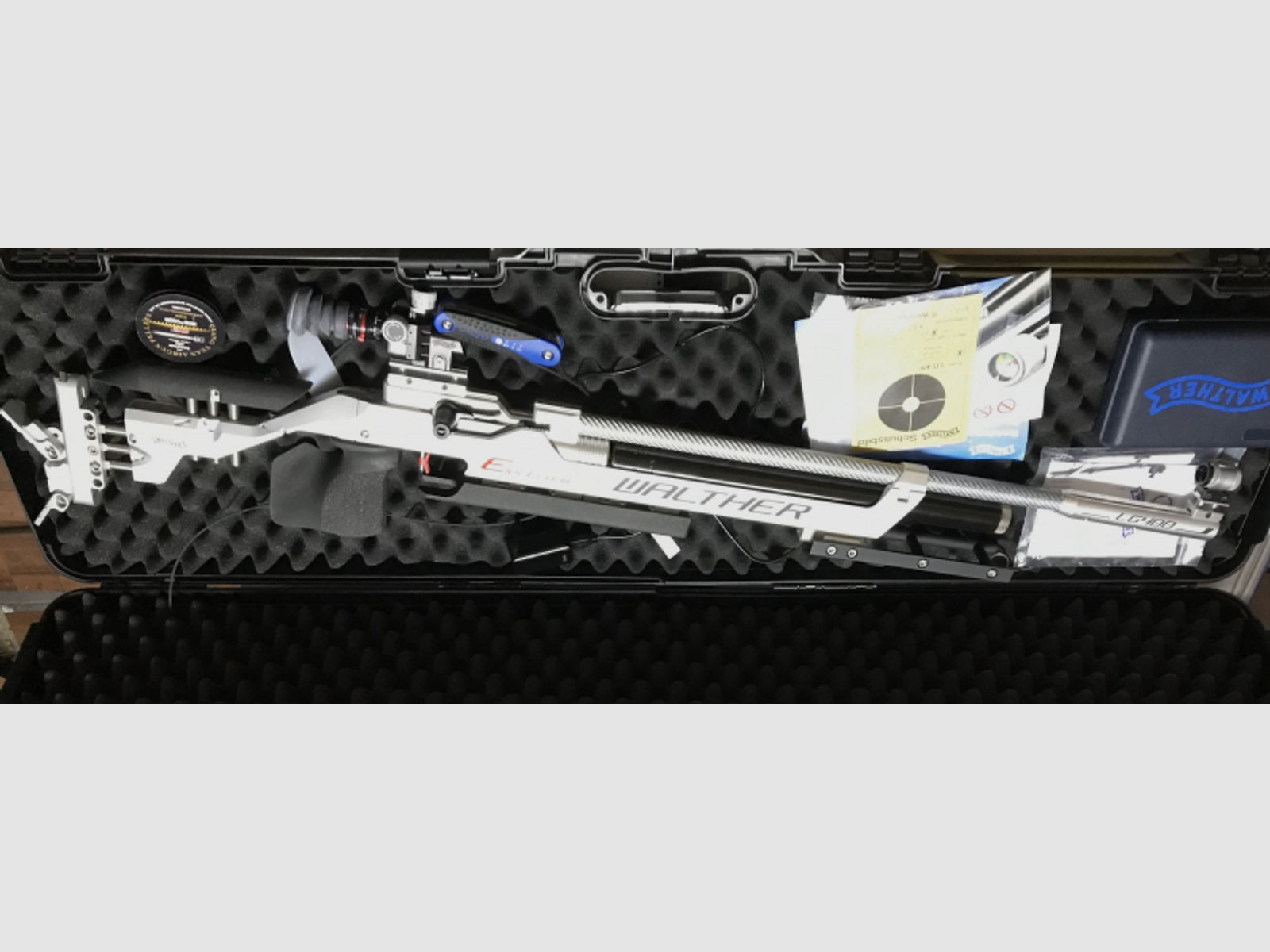 Match Luftgewehr: Walther LG400 E Expert Auflage mit elektronischem Abzug