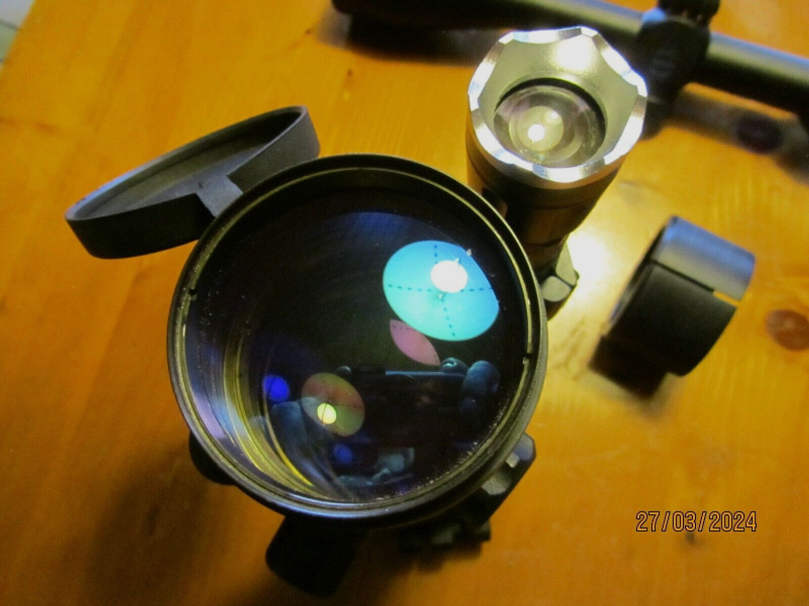 Nachtsichtvorsatzgerät Nightlux NV MAU Gen II+ Grün mit IR Strahler,Zielfernrohr