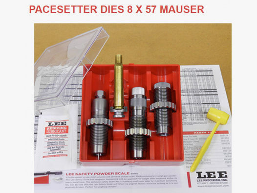LEE 3-Die-Pacesetter LangwaffenMatrizensatz-SET FullLength 8x57 Mauser 8mm x 57 IRS 8x57IS JS #90544
