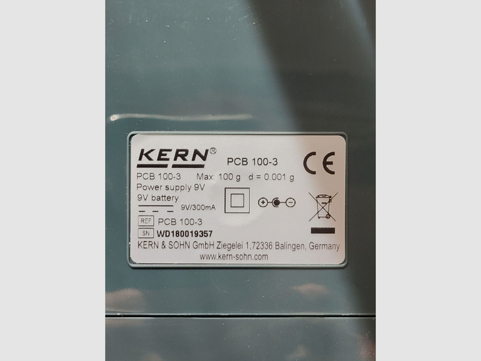 Kern Digital Pulverwaage PCB 100-3