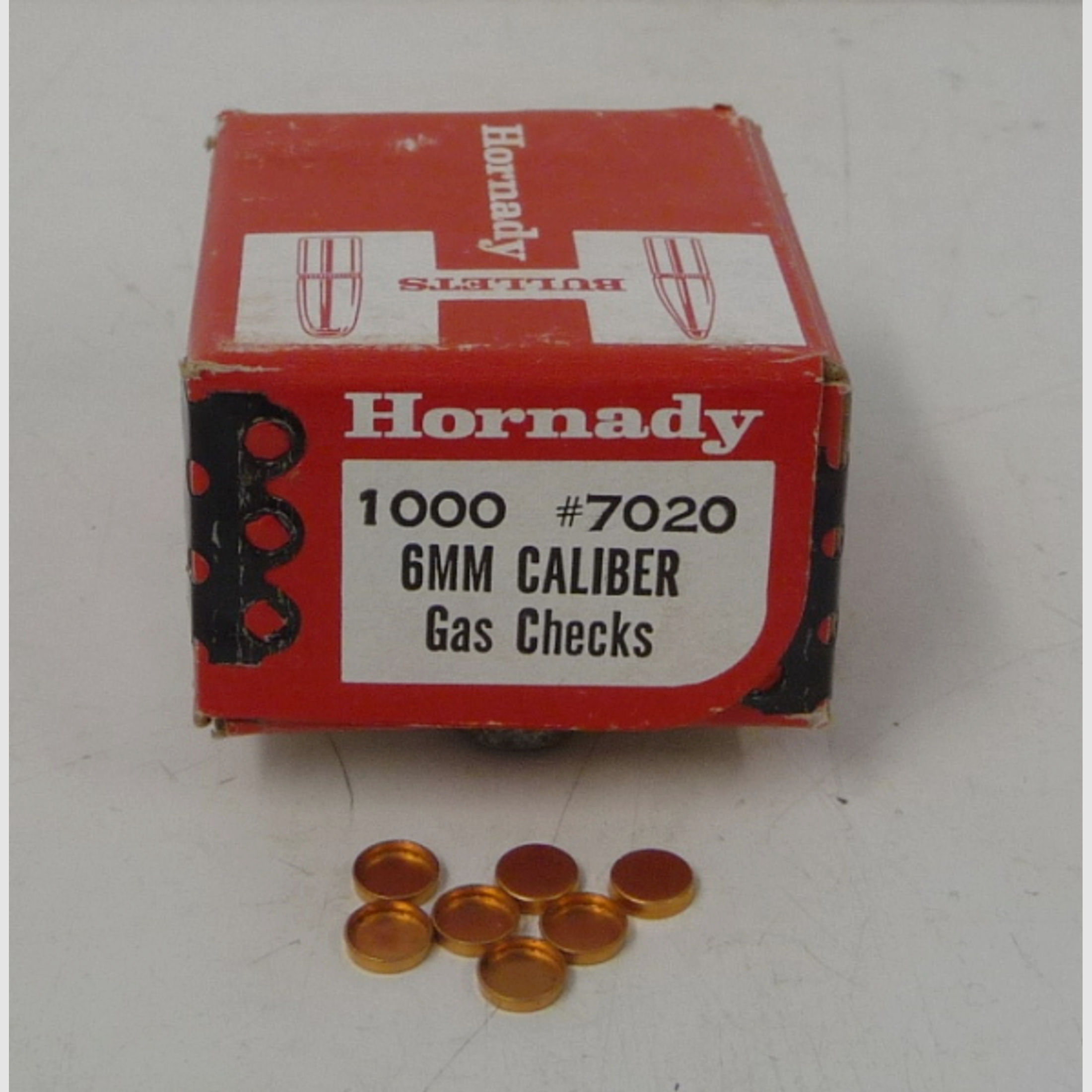 2 x 1000 Stück Hornady Gas Checks, 6mm, Nr. 7020, NEU