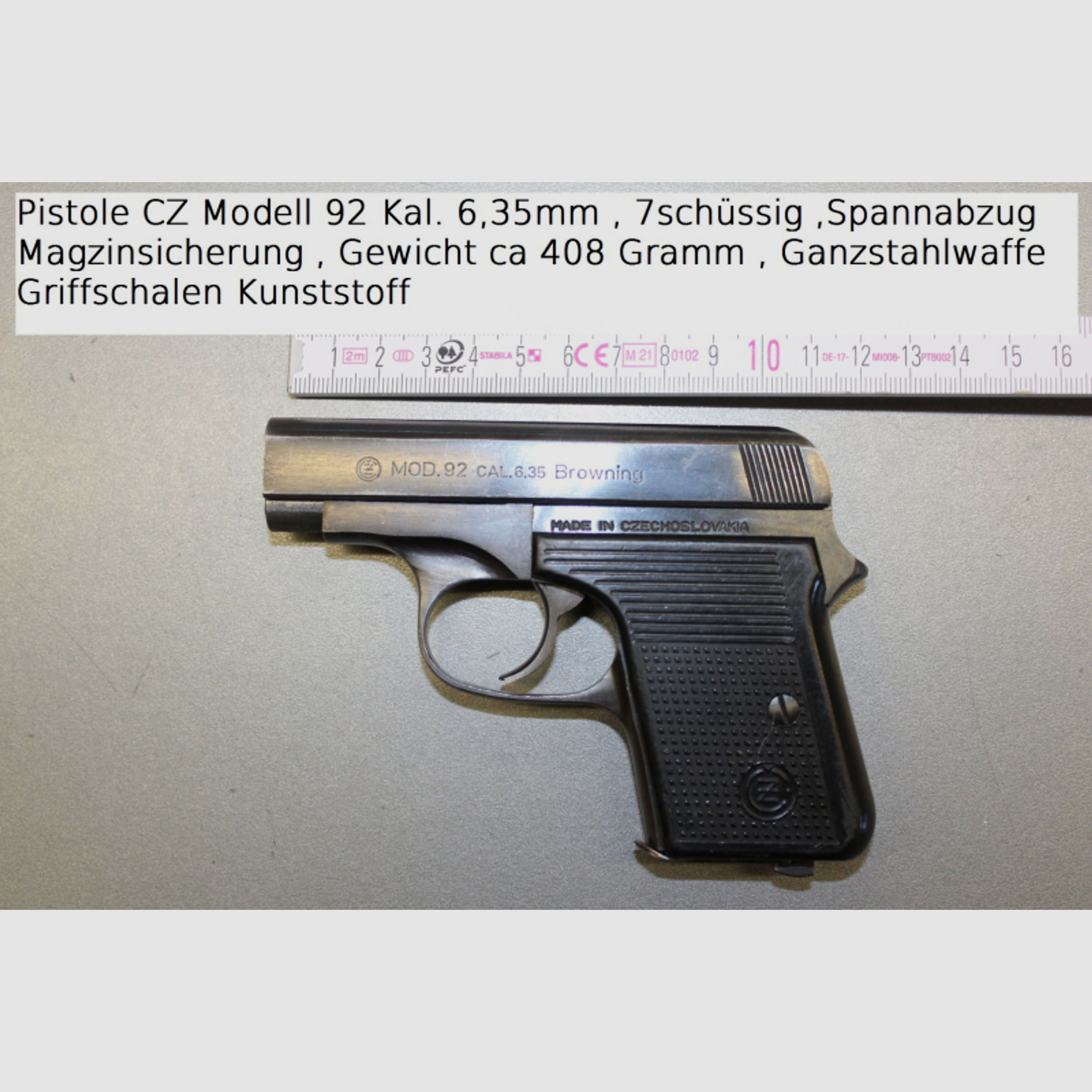 CZ 92 Taschenpistole 6,35mm