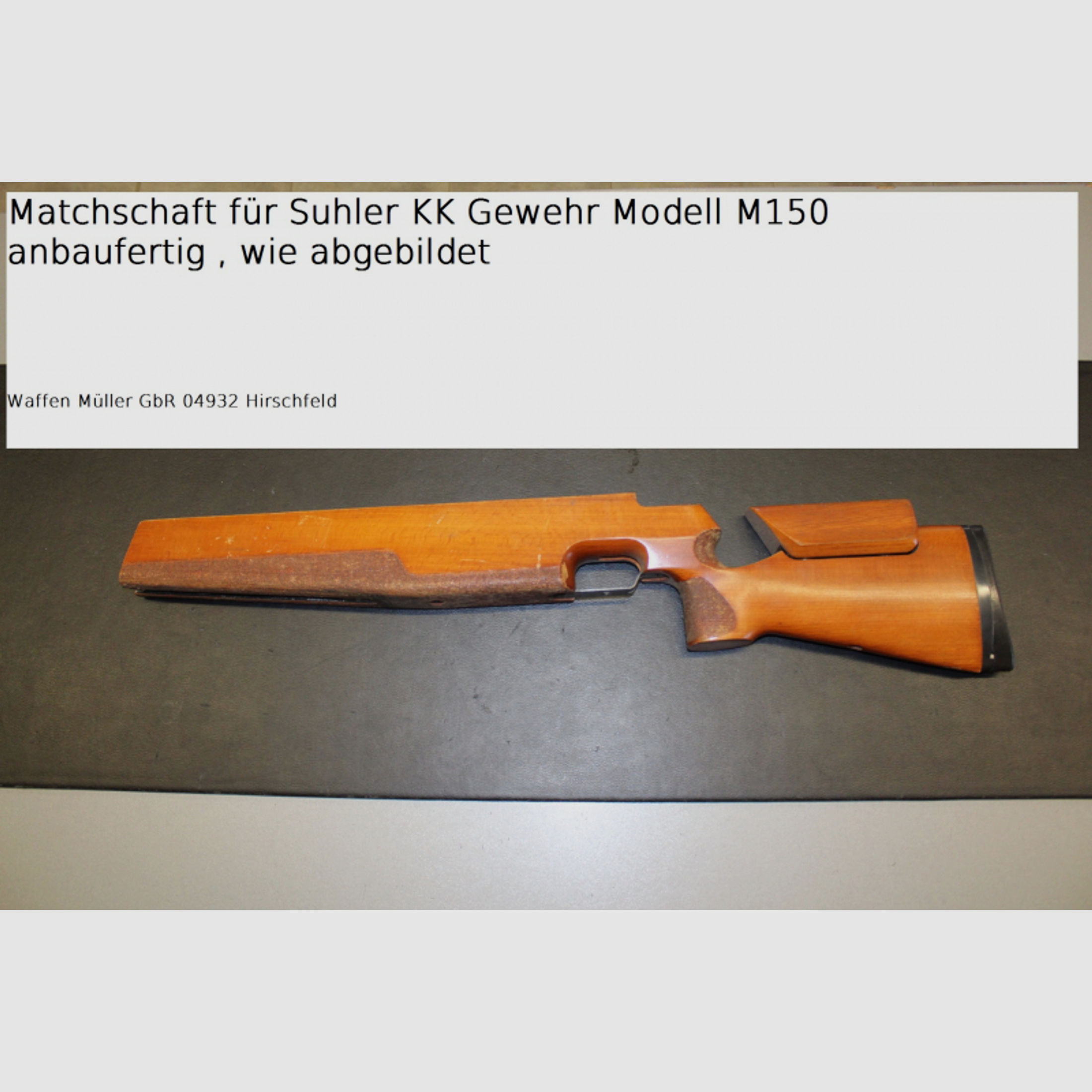 Orginal KK Matchschaft für Suhler M 150 Gewehr