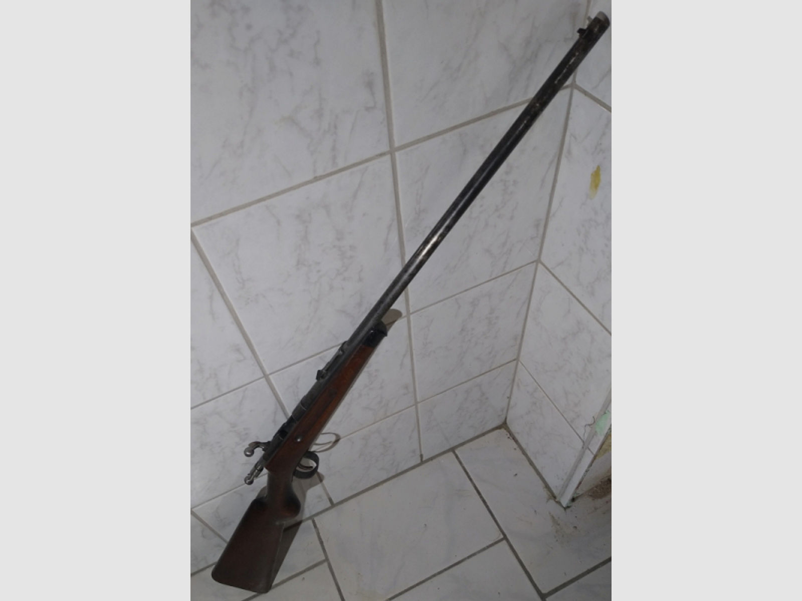 altes Anschütz Gewehr um 1900 für 9mm Flobert / glatt