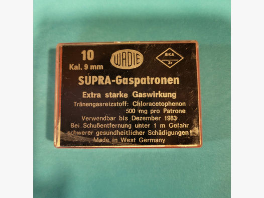 Wadie Supra Gaspatronen 9 mm 500 mg f. RK