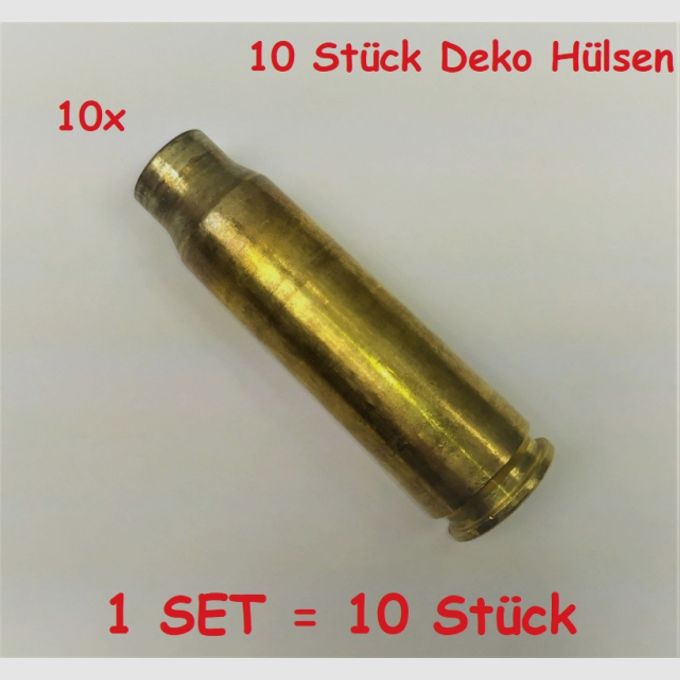 Set 10 Stück Deko Hülsen 20x102 mm Vulcan M103 GDS 20 x 102 mm für M61 Vulcan Cannon M61A1 M61A2