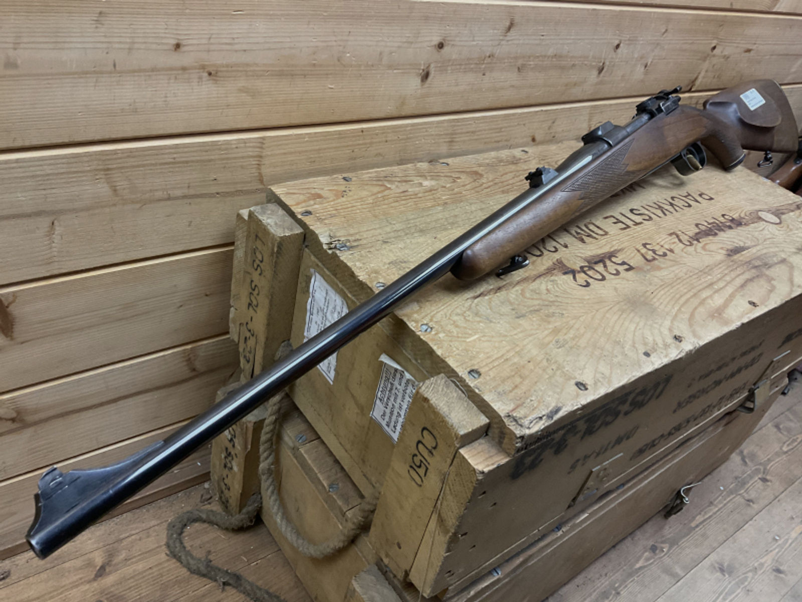 Repetierbüchse Mauser 98er, Kal..30-06, mit Schwenkmontage- Unterteilen