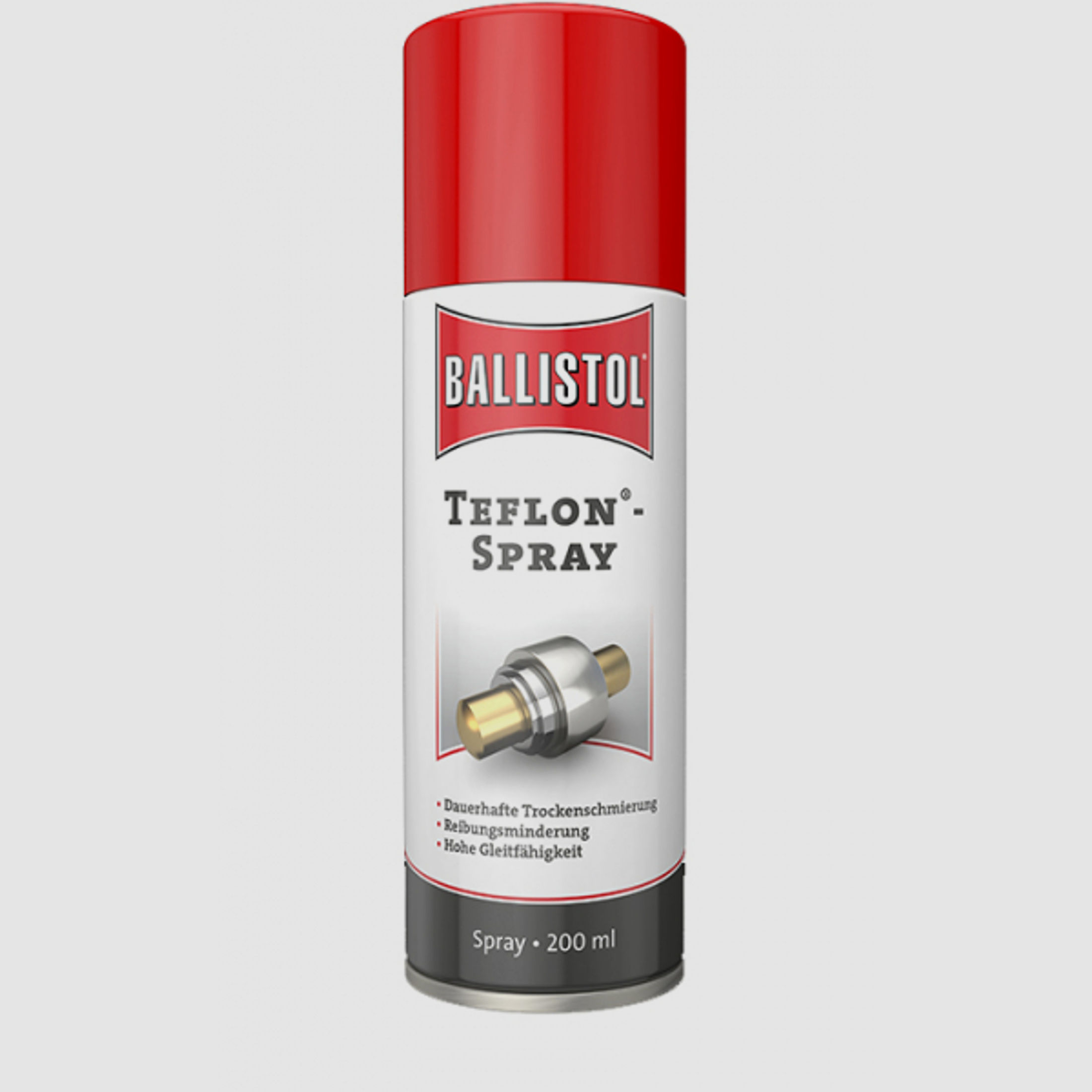 Ballistol Teflon Spray #25600 | 200ml > sauber Trockenschmierung für Lager, Rollen, Bahnen, Schienen