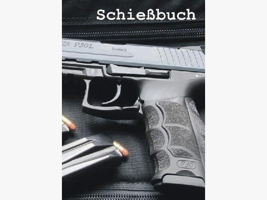 Schießbuch | Schiessbuch für Sportschützen - Motiv Heckler & Koch P30L