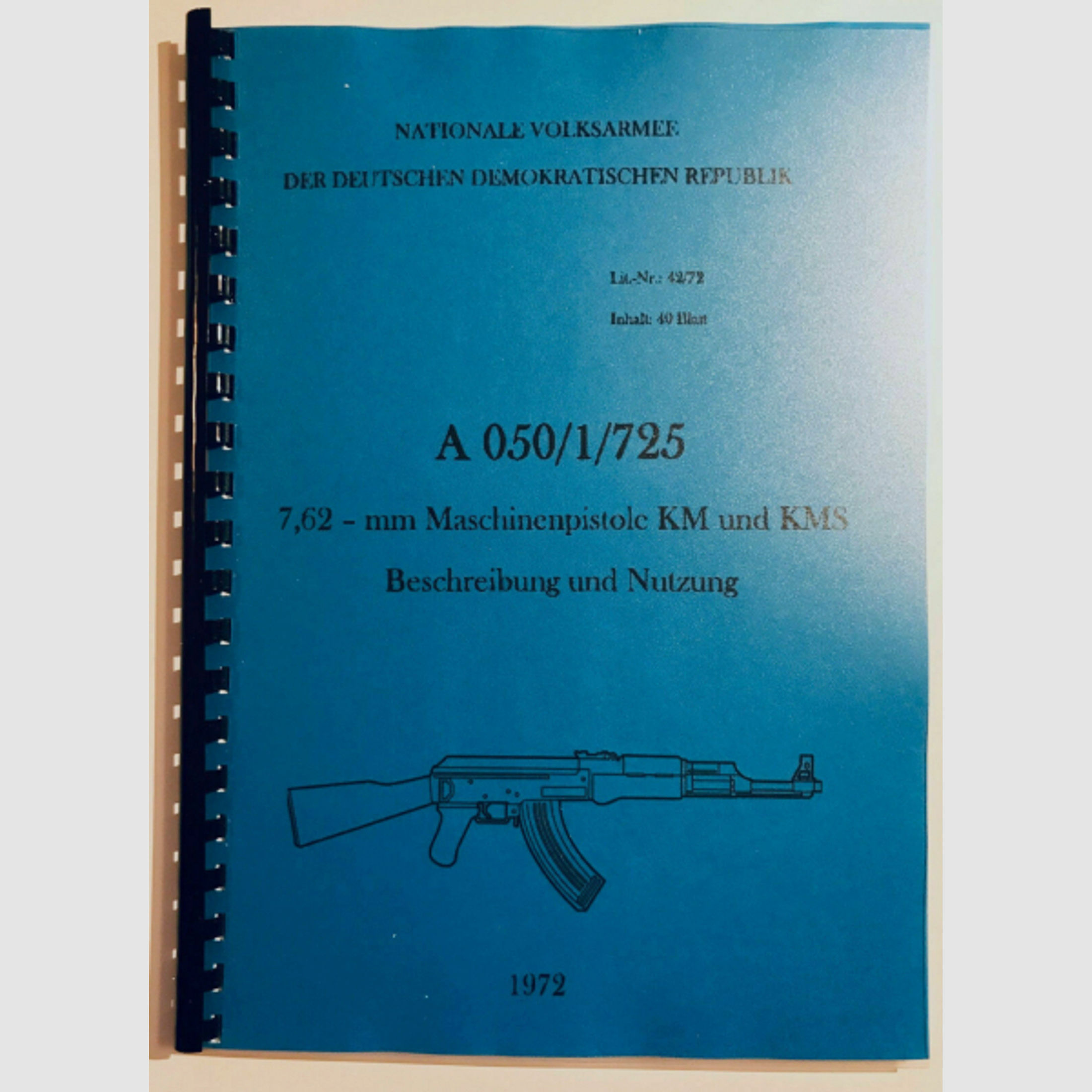 Dienstvorschrift REPRO in deutsch für AK47 Kalashnikov 7,62x39 Molot Saiga Cugir Izmash AK-47