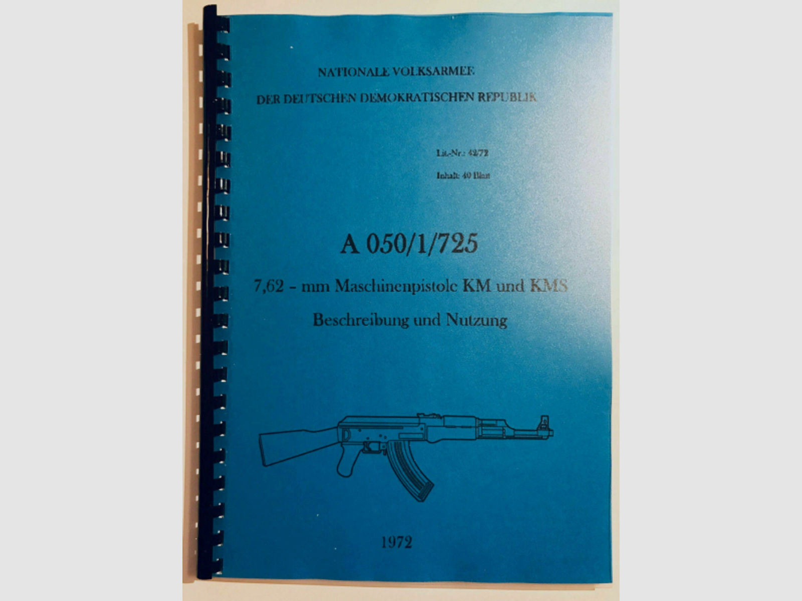 Dienstvorschrift REPRO in deutsch für AK47 Kalashnikov 7,62x39 Molot Saiga Cugir Izmash AK-47