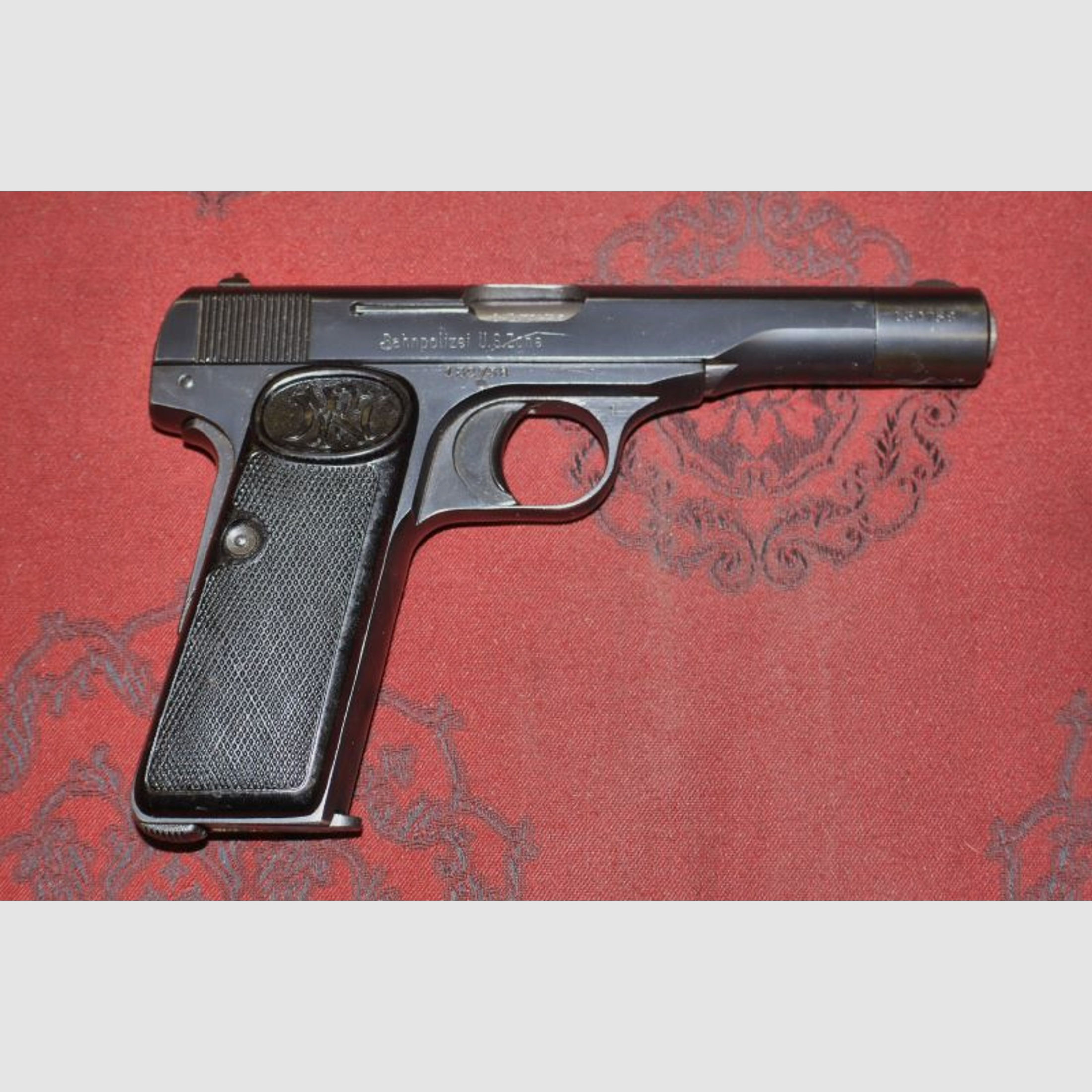 Pistole FN1910/22, Kal. 7,65Br. im Kal. .32Auto Bahnpolizei US Zone f. Polizei Sammler
