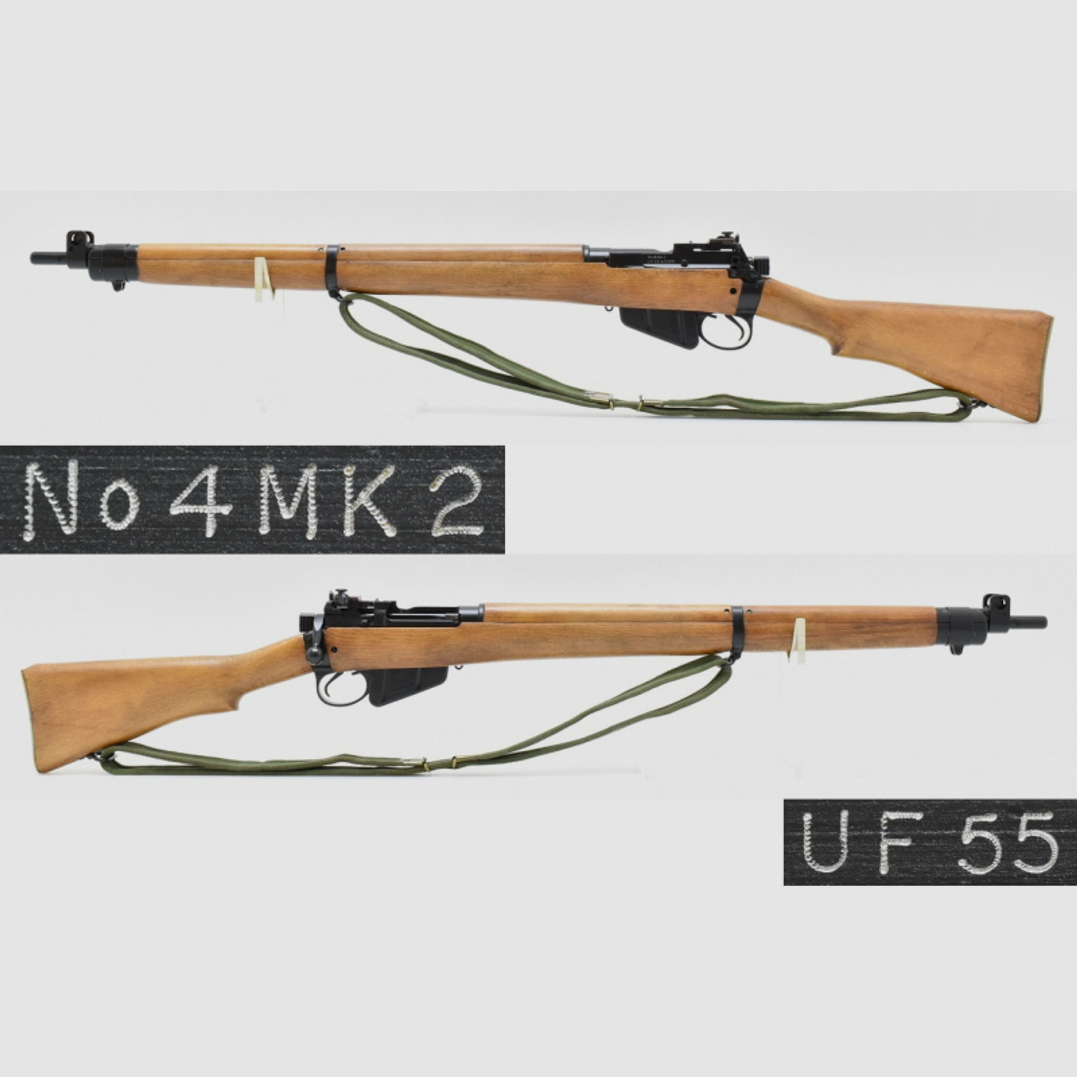 Engl. " No.4 MK2 " Militärgewehr ROF Bj. 1955 im Kal .303 Brit mit TOP Lauf & Parker Dioptereinsatz