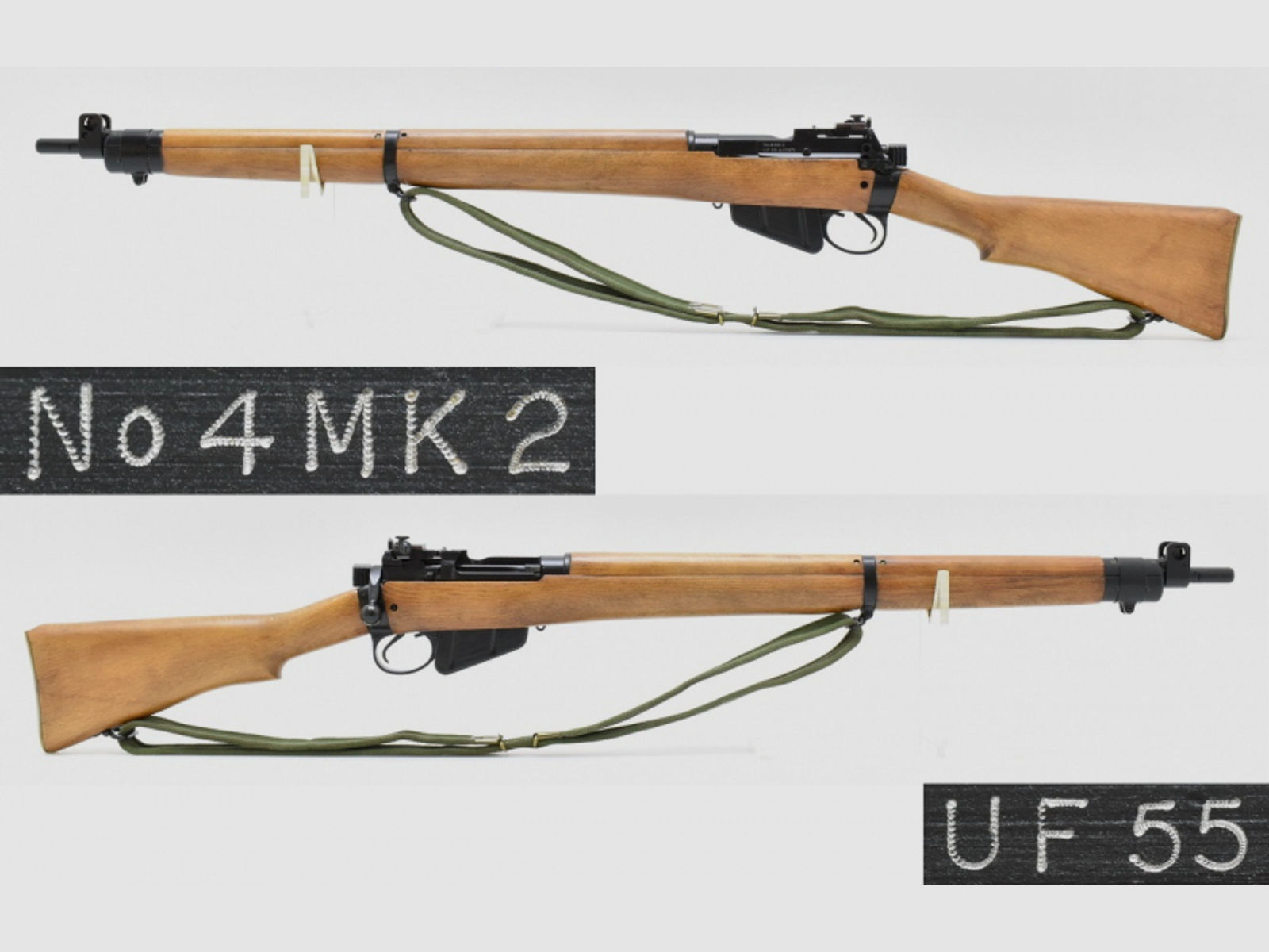 Engl. " No.4 MK2 " Militärgewehr ROF Bj. 1955 im Kal .303 Brit mit TOP Lauf & Parker Dioptereinsatz