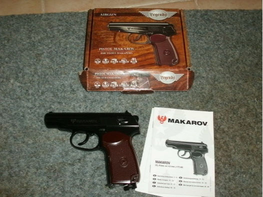 wie neu !! CO2 Pistole Modell Makarov komplett mit OVP !!