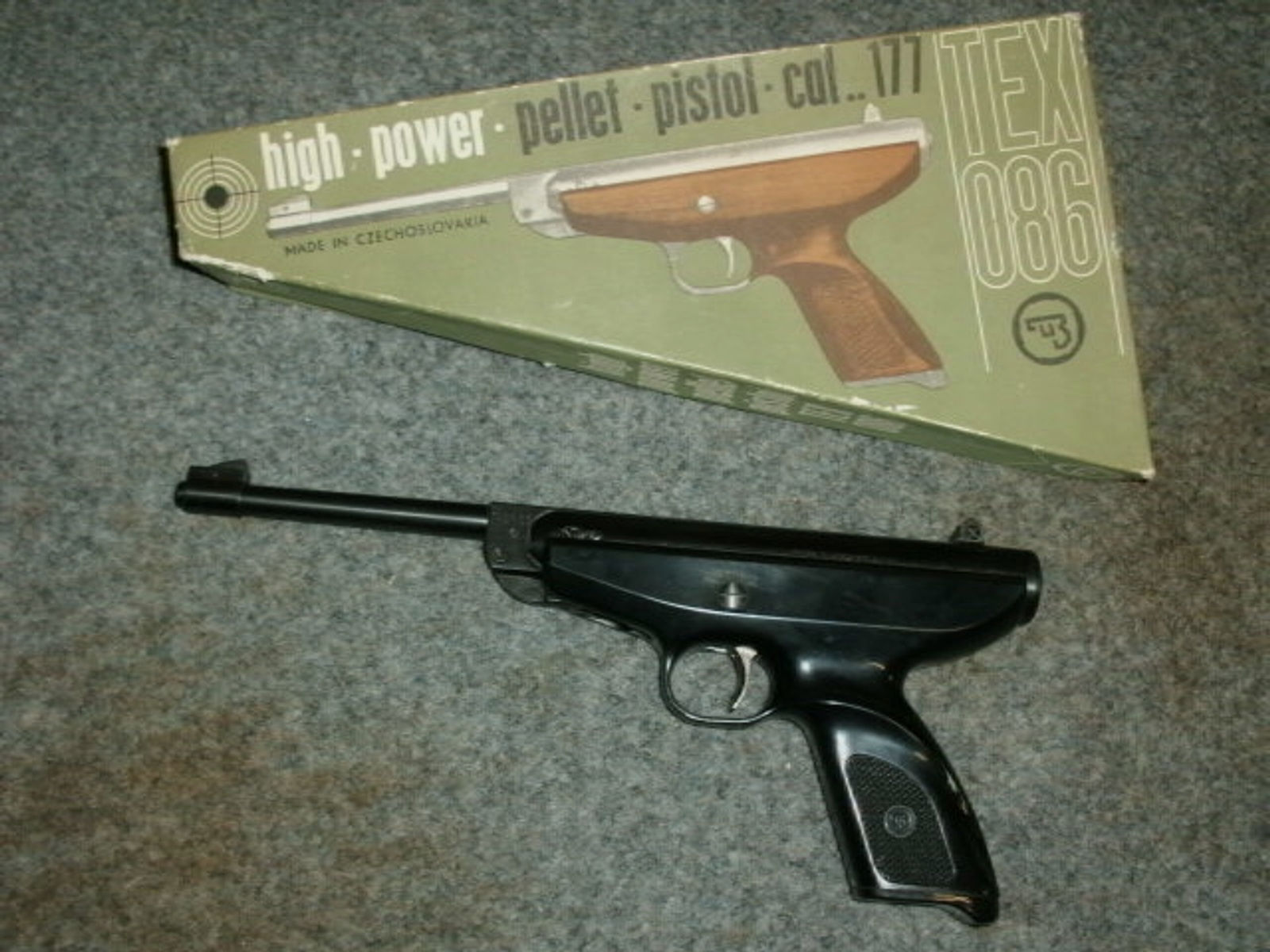Sammler !! Luftpistole Modell TEX 86 mit OVP aus den 70zigern !!!