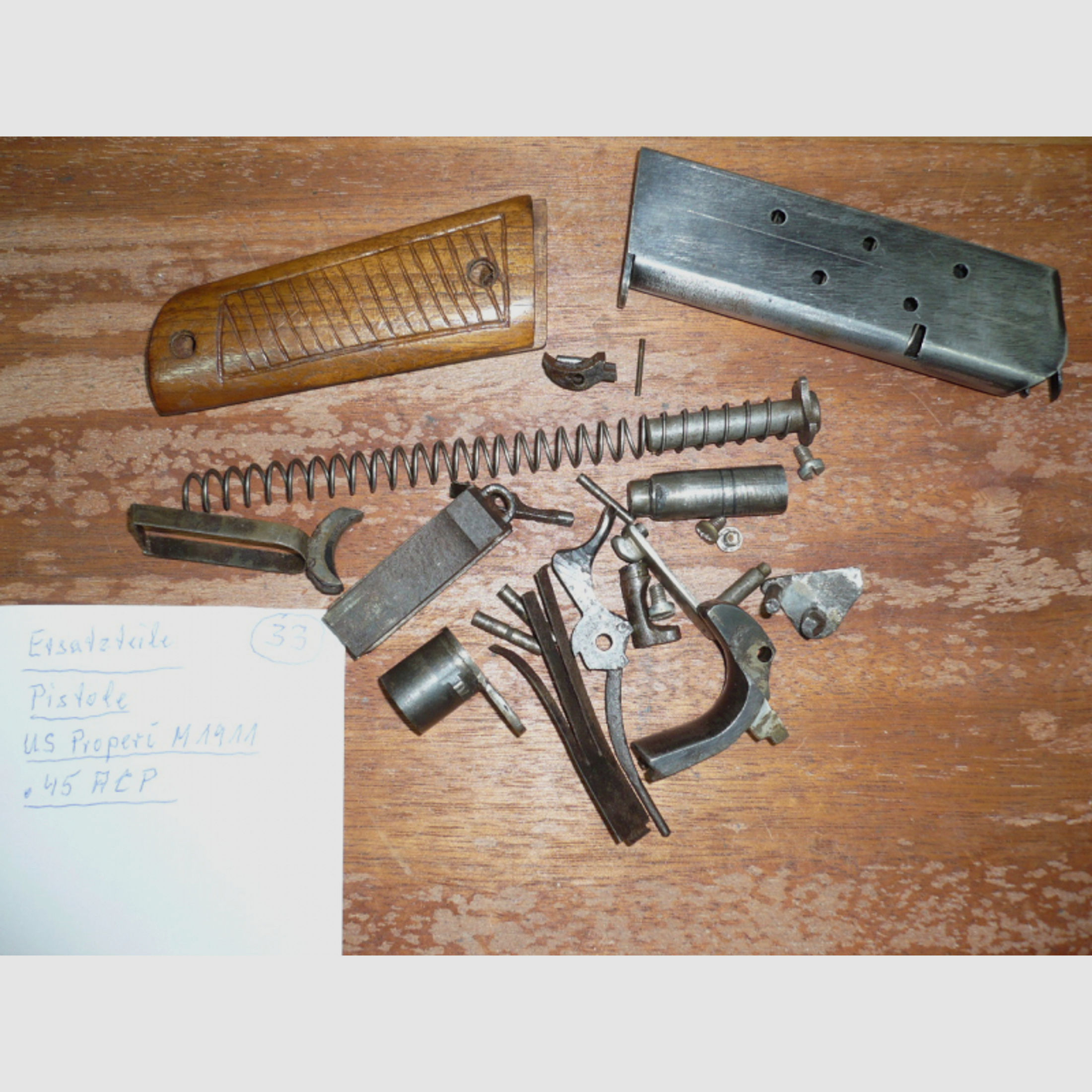 Ersatzteile für Pistole US Properi M1911, Kal. .45Auto