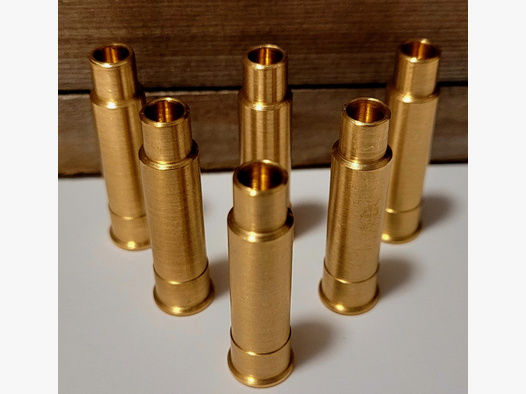 6x LEP Pufferpatrone;Adapterhülsen; 8mm- oder .22 Knall | 4,5mm oder 5,5mm | ca. 39mm oder 42mm lang