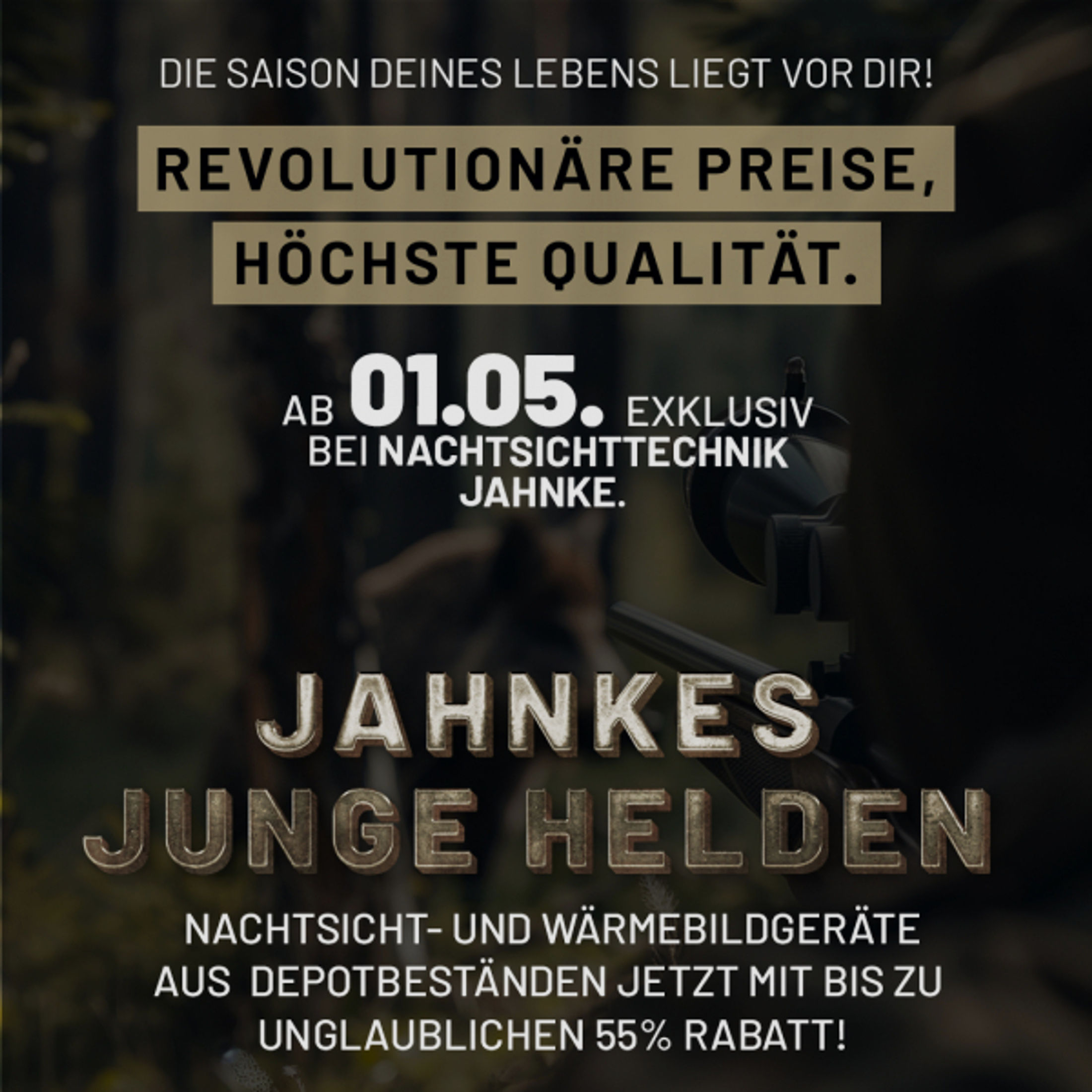 Nachtsichtvorsatzgerät Jahnke DJ-8 NSV 1x48 JJH LK 1 S 1, Jahnke Premium