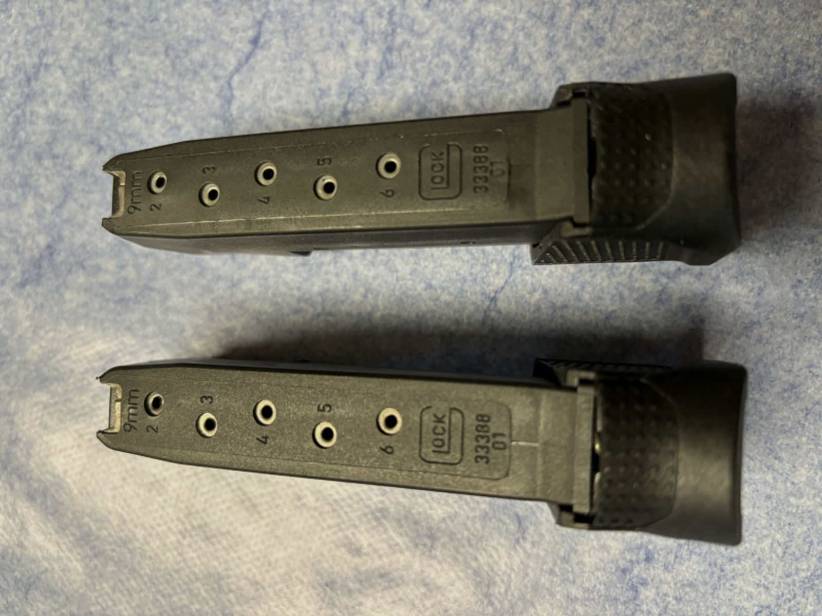 Zwei Original Glock 43- Magazine 9mm mit 8 Schuß