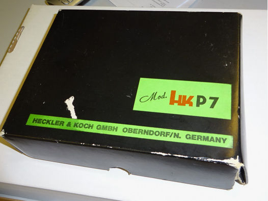 Pistole Heckler&Koch P7 Kal. 9mmPara in orig. Box. HK P7 H&K
